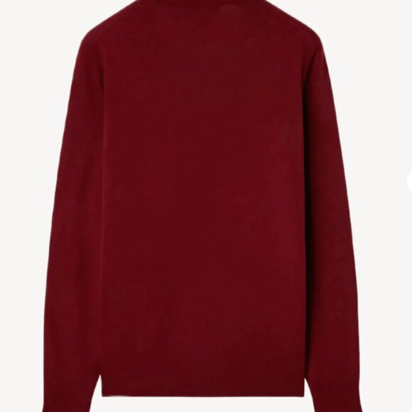 Loro Piana Men's Superlight Long Sleeve Crewneck 100% Cashmere Tibetan Red IT 48 - Picture 13 of 16